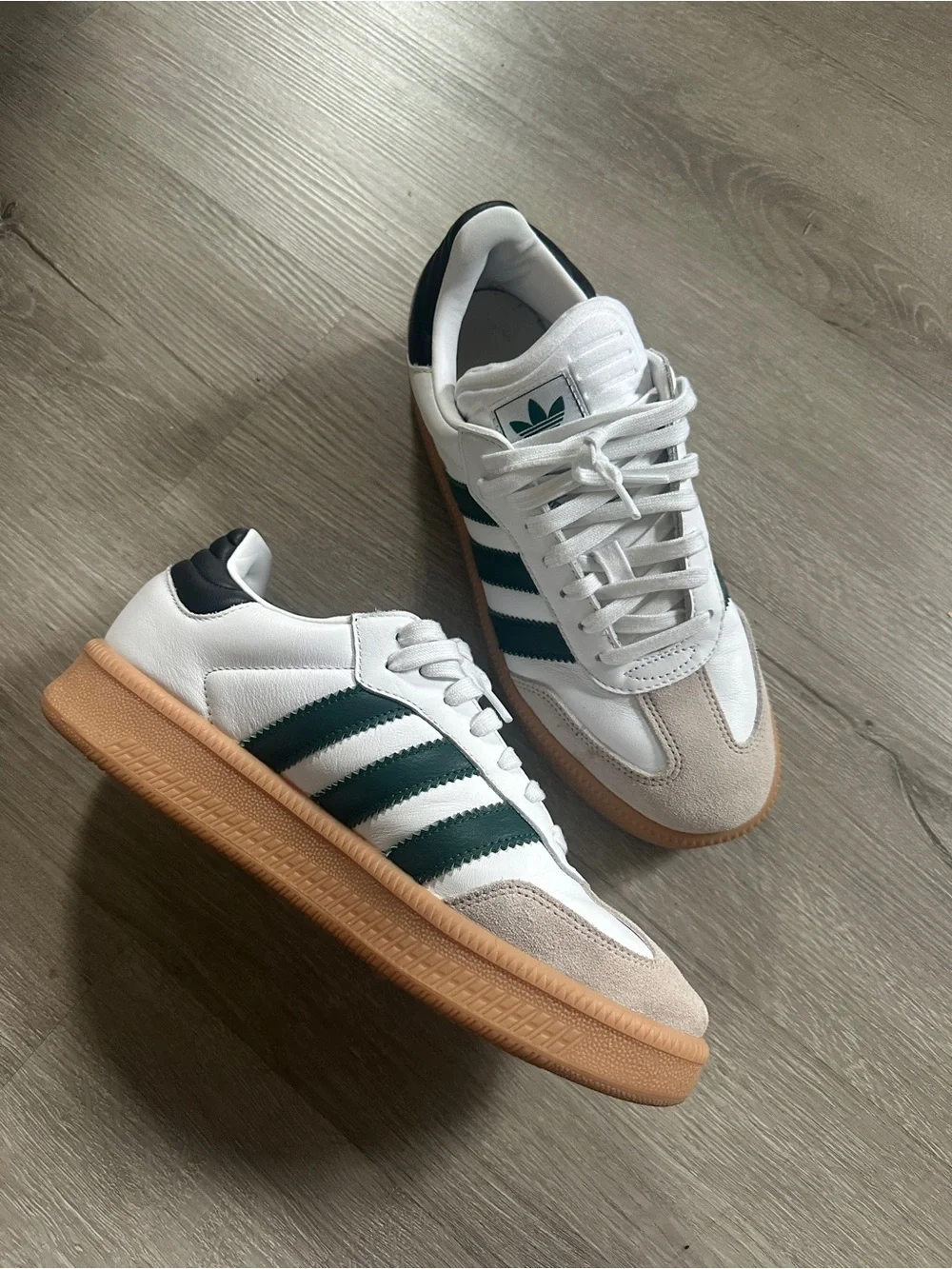 Men's Samba XLG green stripes